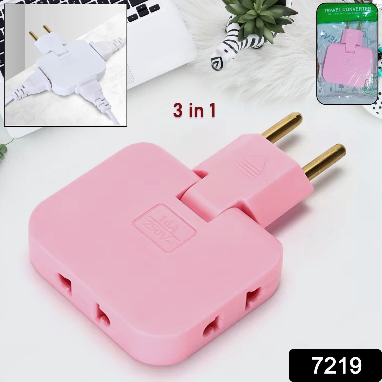 Wireless 3in1 Foldable Wall Plug Socket Wireless 3in1 Foldable Wall Plug Socket